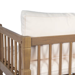 4-Piece Patio Furniture Set with Coffee Table and Cushions