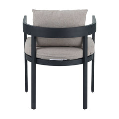 Outdoor Patio 7PCS Dining Set with Aluminum Chairs and Acacia Wood Table