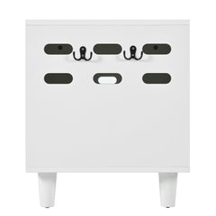 Furniture Style Cat Cabinet Cream White Cat Litter Box