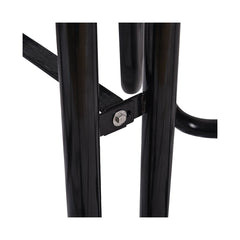 Large 46-Inch Heavy-Duty Round Outdoor Steel Picnic Table With Umbrella Hole (SAK96428)