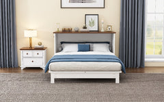 Solid Pine Murphy Bed Chest with Charging Station and Large Storage Drawer