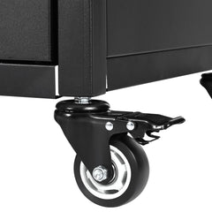 K&K 54.5' Outdoor Kitchen Island with Stainless Steel Tabletop and Storage