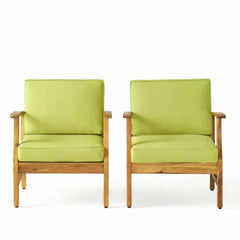Perla Contemporary Club Chair with Water-Resistant Cushion