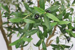 8FT Tall Artificial Olive Tree - Large Faux Potted Tree