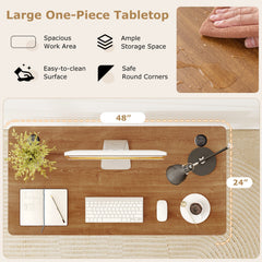 47” x 24” Universal Tabletop for Standard and Standing Desk Frame