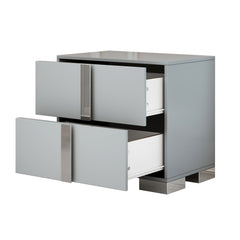 3-Pieces Sets, Elegant 6 Drawers Dresser and Two Nightstands