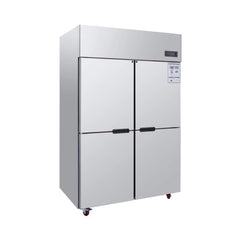 48-Inch Commercial 33 Cu.Ft Stainless Steel Reach-In Refrigerator With Four Split Doors (SAK83046)
