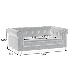 Elegant Rectangular Pet Bed for Small and Medium Dogs - Dark Brown