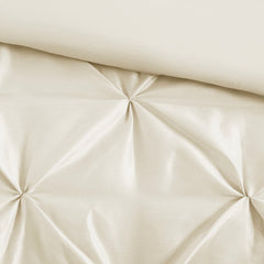 7 Piece Tufted Comforter Set Ivory Cal King