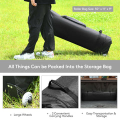 17 Feet x 10 Feet Foldable Pop Up Canopy with Adjustable Instant Sun Shelter