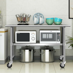 Stainless Steel Commercial Kitchen Prep & Work Table