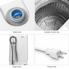12 lbs Full-Auto Washer with 10 Settings