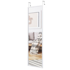 Full Length Metal Door Mirror with Adjustable Hook