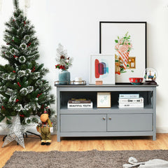44 Inch Wooden Storage Cabinet TV Stand