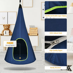 40 Inch Kids Nest Swing Chair Hanging Hammock Seat for Indoor Outdoor