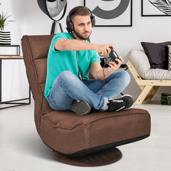 5-Position Folding Floor Gaming Chair