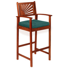 4 Pack 17.5 x 17 Inch U-Shaped Chair Pads with Polyester Cover