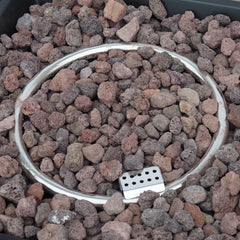 Wellington Square Iron Fire Pit with Wood Pattern Design and 50,000 BTU Output