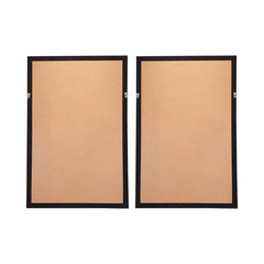 Leaf Shadow Box Wall Decor (Set of 2) - White / Gray