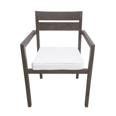 7 Pieces Acacia Wood Outdoor Dining Set with Cushions