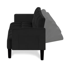 Velvet Futon Couch Convertible Folding Sofa Bed