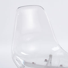 Transparent Dining Chair (Set of 4) - Matte White