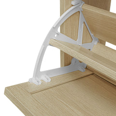 Modern Rattan 3 Door Shoe Rack Cabinet for Entryway