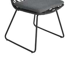 DEJA Chair 2PCS with 2 Cushions, Gray