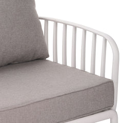 The Sleek All-Weather Resin Outdoor Loveseat and Coffee Table Set