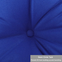 2-Piece High Back Patio Chair Cushion Set, Blue