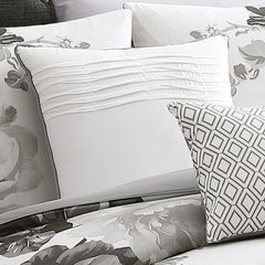Ridgely 7 Pc Watercolor Black and White Floral Comforter Set