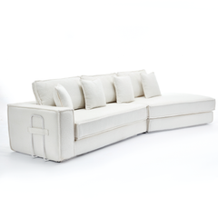 Folding Convertible Out Sleeper Sofa Bed 2-in-1 Combination Sofa Beige