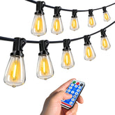 100 FT Solar String Lights Waterproof with Remote & USB Port