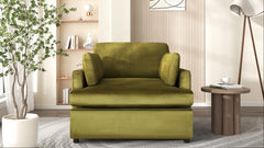 Mirod Oversized Velvet Accent Chair with Armrest Cushions