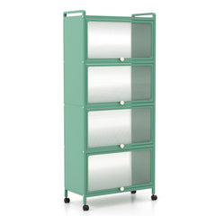 5-Tier Kitchen Baker's Rack with Flip-up PC Doors-Green