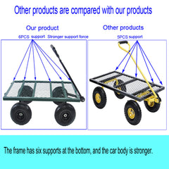 Wagon Cart Garden Cart Trucks in Green