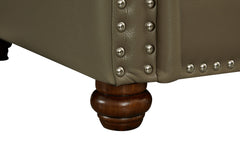 Elegant Leather Accent Chair