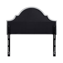 Catherine Upholstered Queen Headboard Light Grey Polyester