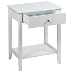 Wooden Nightstand End Table Storage Display