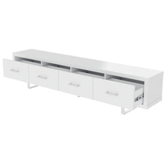 TV Stand With Slatted Drawers