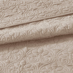 Reversible Quilt Set Khaki King/Cal King