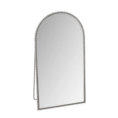 Iron Arch Retro Full Length Mirror with Supporting Feet in Silver