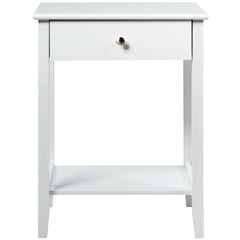 Wooden Nightstand End Table Storage Display