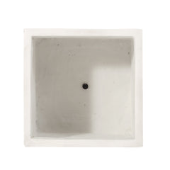 13.75 x 14.00 Antique White Magnesium Oxide Planter