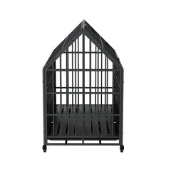 52-Inch Heavy-Duty Dog Crate With Roof Top Escape Proof Design (SAK90267)