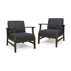 Perla Contemporary Club Chair with Water-Resistant Cushion