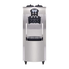 53" Freestanding 3-Flavors Commercial Soft Serve Yogurt Ice Cream Machine Maker With Auto Clean (SAK74031)