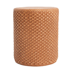 Evie Outdoor Patio Round MGO Side Table Brown