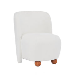Modern Low Back Accent Upholstered Armless Living Room Chairs