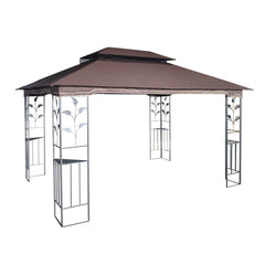 13 x 10 ft Patio Gazebo Tent with Ventilated Double Roof and Mosquito Net